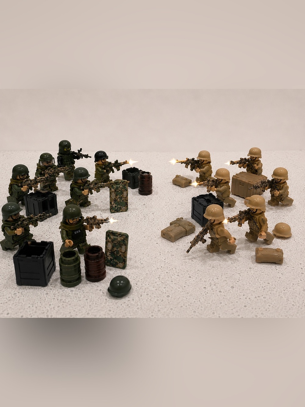 Military Army Soldier Minifigure Lot-LEGO compatible figures & accessories